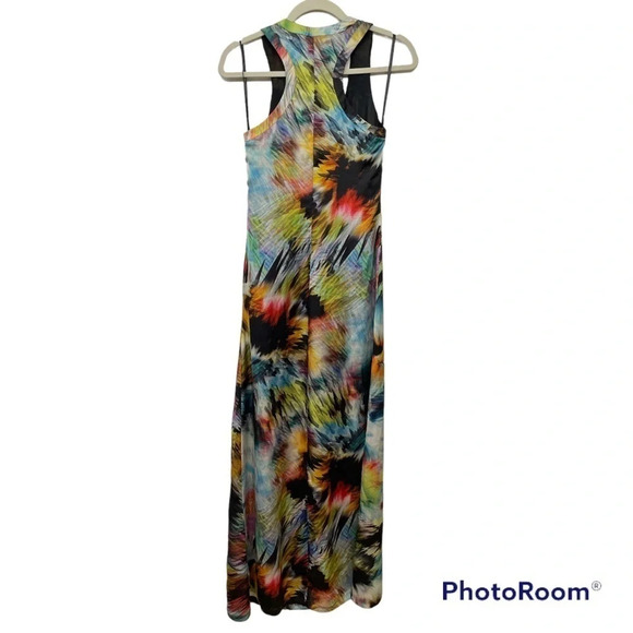 Ted Baker maxi dress multicolored abstract print - Picture 7 of 9